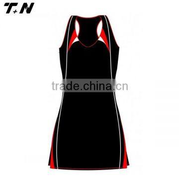 Custom design sublimated dry fit netball dress