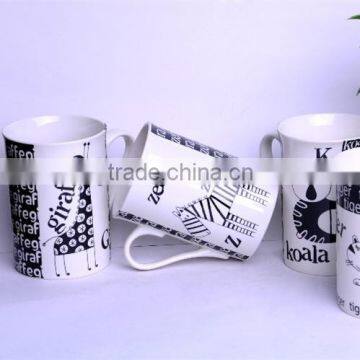 10oz Ceramic unique shape mug wholesale