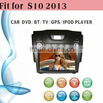 2 din car dvd player tv antenna fit for Chevrolet S10 2013 with radio bluetooth gps tv