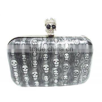 2016 charming Hallowmas debossed skull heads evening party bags