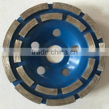 Diamond tools double row diamond grinding cup wheel