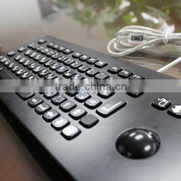 IP65 Black Backlit Trackball Keyboardl in Factory Price photo-4