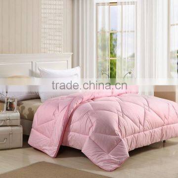 Polyester fiber stuffing pink colour quilt china manufacturer