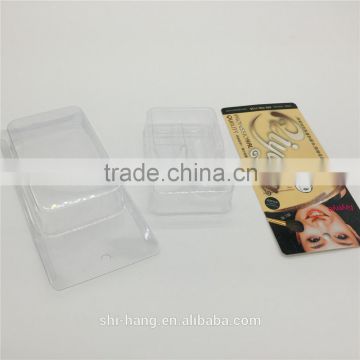 Plastic blister packaging with slide paper cardboard for foundation powder brush