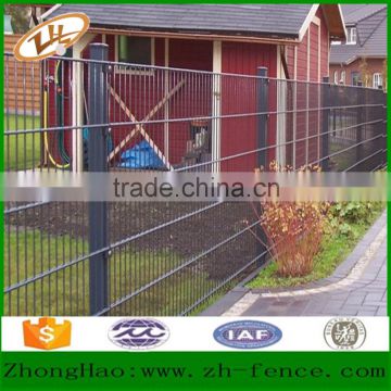 factory direct sale cheap galvanized pvc coated double wire residential fence