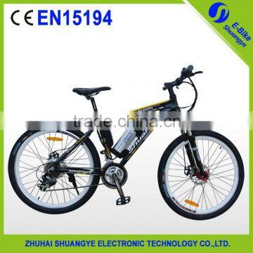 Shuangye made 36v 250w electric bike for mountain climbing