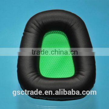 Factory direct silicone ear pads cover green leather holster protein earmuffs