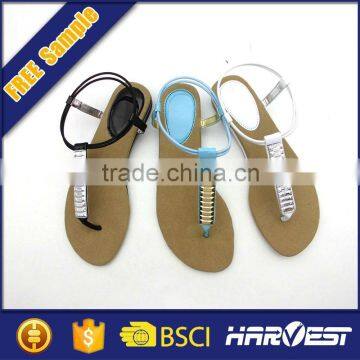 Fashion Diamond Flat Jelly Jeweled Sandal for Women