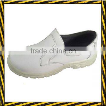 Leather upper PU sole white cheap chef shoes