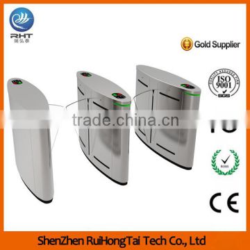 Fingerprint Turnstile Pedestrian Flap Security Gate Remote Control