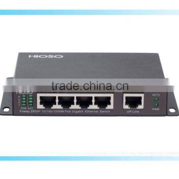4 ports pure gigabit power over ethernet poe switch 48v