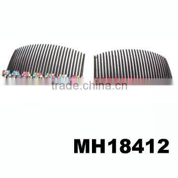 bulk cheap wholesale bridal glitter colorful rhinestone plastic hair comb