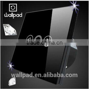 New Design Wallpad Modern LED Indicator Waterproof Black Crystal Glass 110~250V Limmer Dimmer Touch Screen Dimmer Light Switches                        
                                                Quality Choice