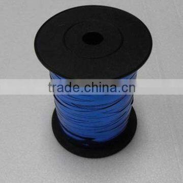 HOT SALE Blue Shiny Christmas Gift Wrapping Polyethylence Curly Ribbon Spool