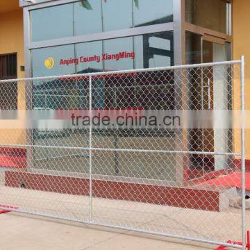 6 ft high cheap temporary chain link event fencing / construction chain link fence panel with cross brace