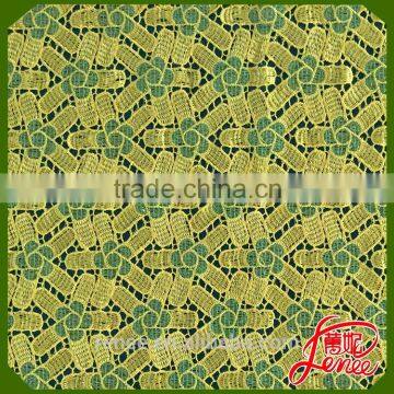 Popular Young Girl Dress Choice Chemical Embroidery Fabric