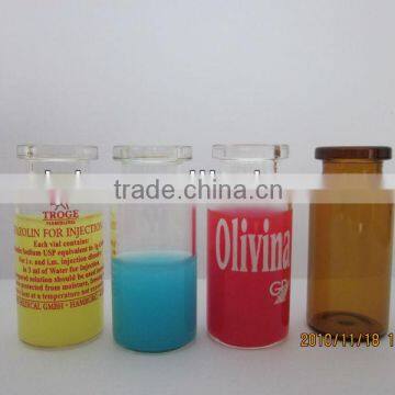 tubular glass china vial