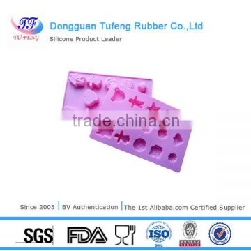 2016 Best price customized silicone hoaemade ice tray mould in different shape