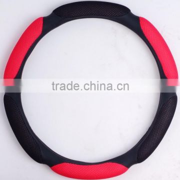 High Quality Red And Balck Car Steering Wheel Cover