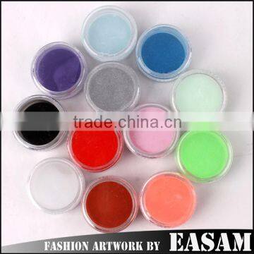 Easam 12 Color Acrylic UV Gel Nail Art Glitter Dust Powder