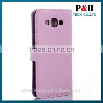 Case For Samsung Galaxy E7 Leather Stand Pouch With 2 Card Slots/Magnetic Snap photo-3