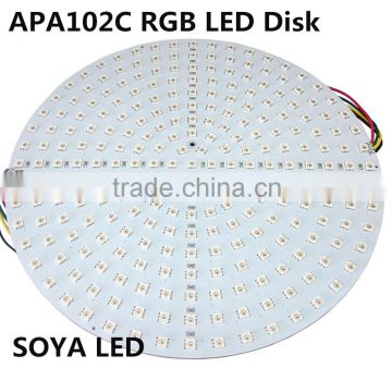 APA102C 255 RGB LED disk panel