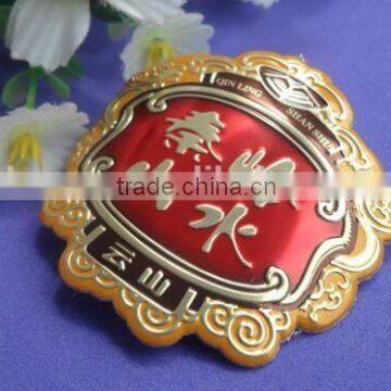 Pewter Packing Label,Tin Adhesive Label Metal Wine Label photo-3