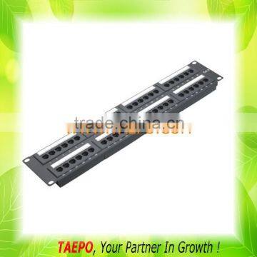 19" UTP RJ45 2U CAT6 48-port patch panel