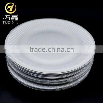 High quality paper plastic plate with cup holder