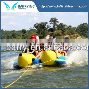 2016 New design giant Inflatable banana boat fruits Waterpark