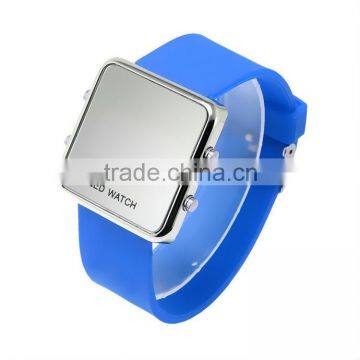 High grade silicone LED watch with tube and kinds of colors in stock