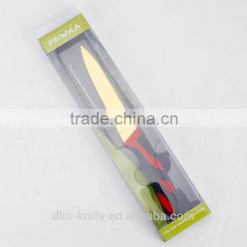 TG1301UPB 5 inch Utility Knife with Titanium Coating Blade and PP+TPR Handle Colored Kitchen Knife