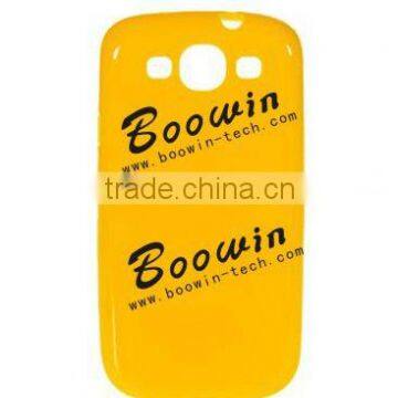 yellow Soft TPU Gel Crystal Jelly Case Cover for samsung galazxy siii I9300