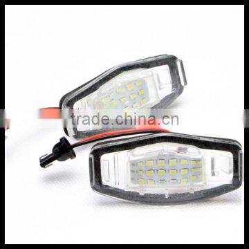 18 3528 smd white auto car rear number plate light led license plate lamp for honda accord/ci vic/legend 12v 7000k