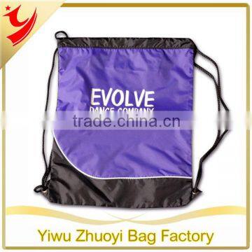 Factory cheap drawstring backpacks with reinforced corners