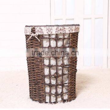 Hot sale Eco-friendly home using rattan storage basket with lid