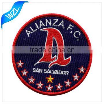 Custom wholesale clothing label letter patches/ Stick-on letters cheap embroidered patches