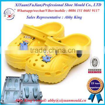 baby Eva Garden Shoes Mould with flower, Eva Garden Shoe once Injection Mould, bi-Color Eva Garden Shoes moulds Maker