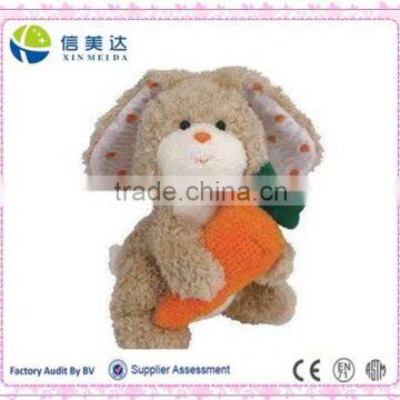 25cm Promotional Easter Day Gift Plush Rabbit with Carrot