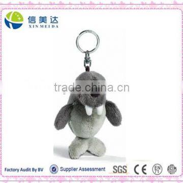 Walrus Soft Toy Keychain plush toy with Key Ring