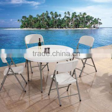 Wholesale Outdoor White Stong And Lightweight Cheap Durable Leisure Plastic Folding Table photo-2