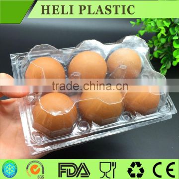 Clear blister plastic packing egg trays printed PVC egg trays