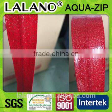 NO.3 backpack zippers of chain nylon waterproof reverse zipper sparking red