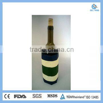 click cold pvc plastic ice wine cooler