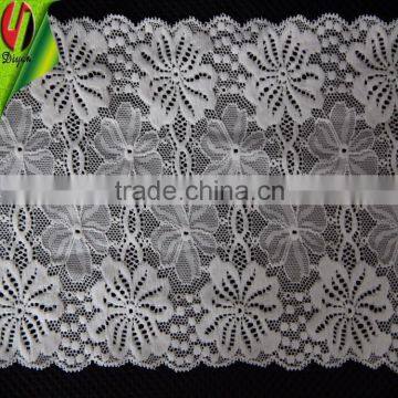 16.8 cm width spandex nylon lace trim made in China