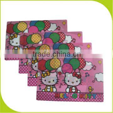 logo printing desk pp pad,pvc mat, wholesale 3D Plastic placemat