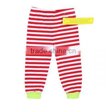 Hot sale pajamas pants wholesale stripe pajamas pants 100% cotton baby sleepwear