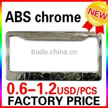 custom chrome plastic license plate frames