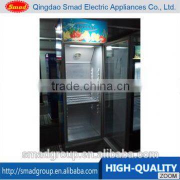 Glass Door vertical showcase,Display supermarket refrigerator for beverage