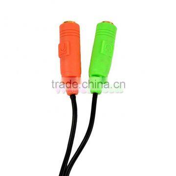 Hot Sale 3.5mm Male to 2 Female Y Splitter Headphone Audio Microphone Cable photo-5